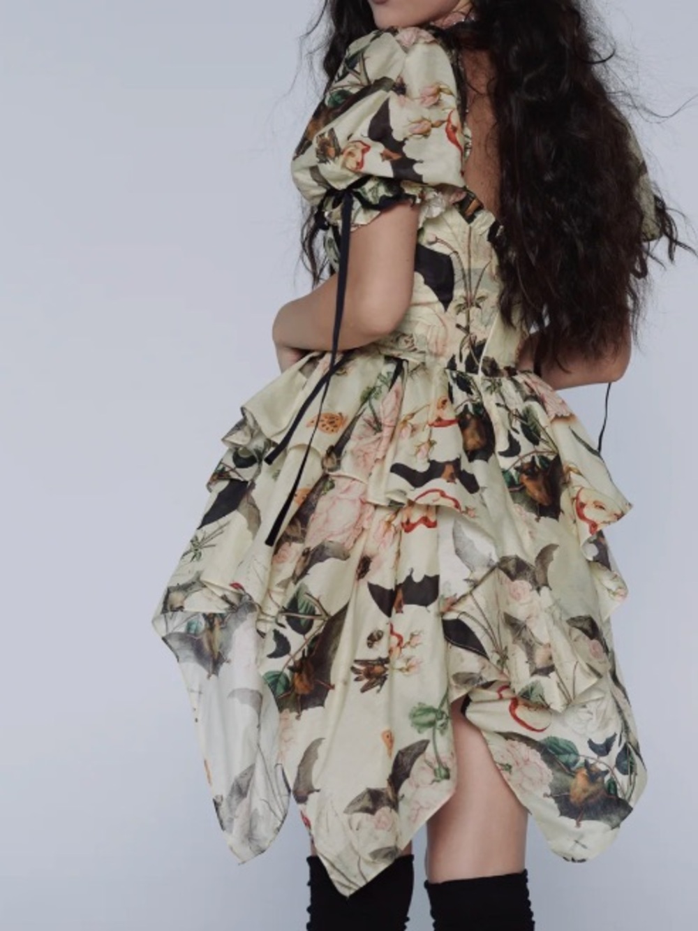 NWT SELKIE BATS AND BEES SILK ORGANDY FAERIE DRESS XL